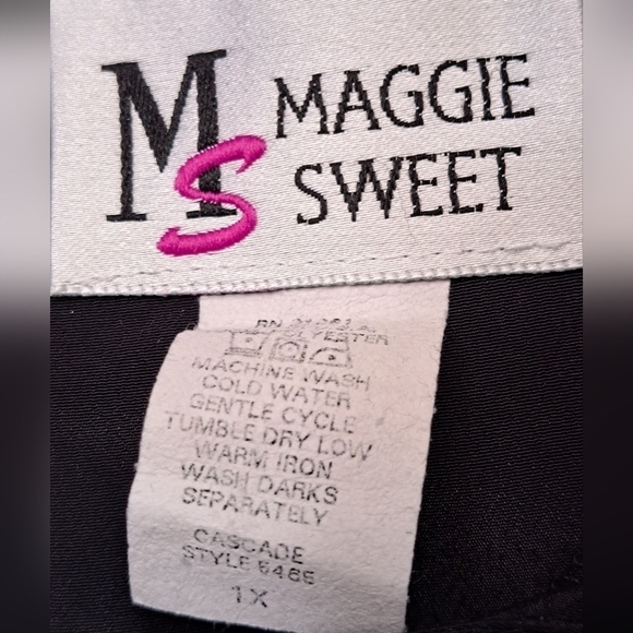 Vintage Maggie Sweet Waterfall Three Piece Pant Suit - Picture 10 of 16